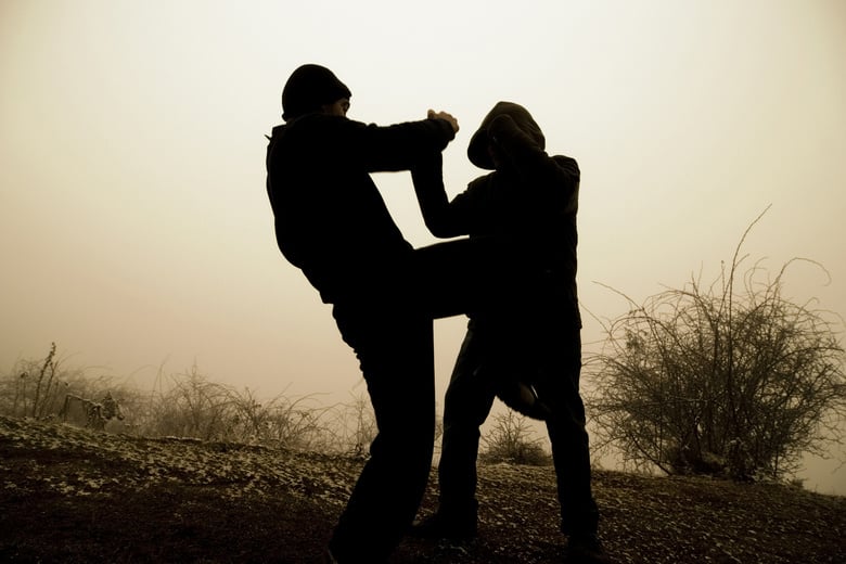 Men fighting